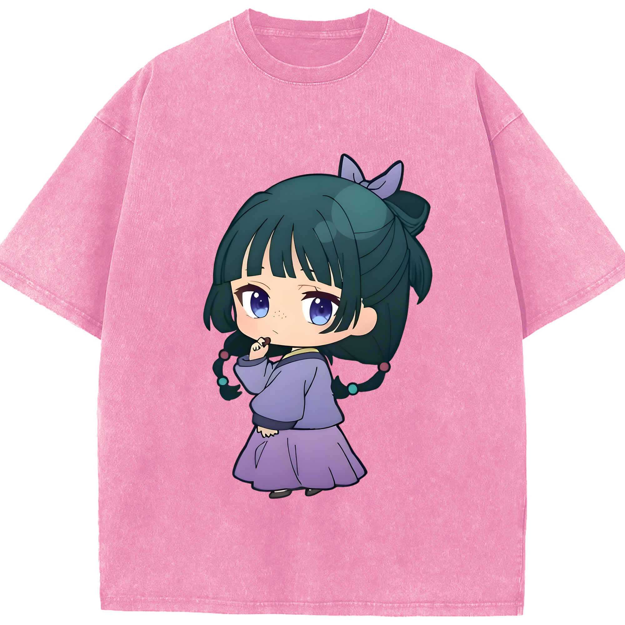 （画像用） 薬屋のひとりごと The Apothecary Diaries 綿100% ヴィンテージ風 半袖Tシャツ（フロントプリント）